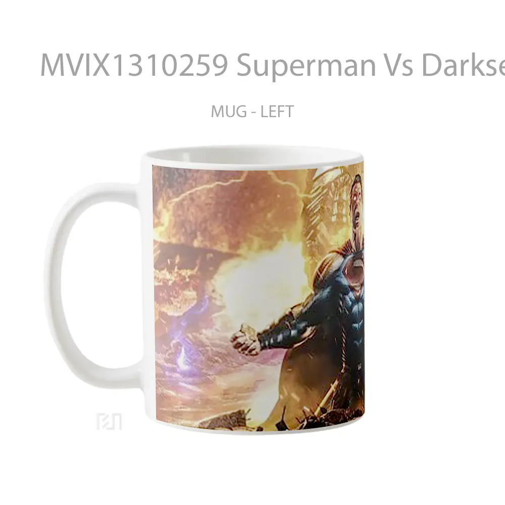 Mug Superman Vs Darkseid Snyder S Justice League Gelas Superhero - All-side / Desain