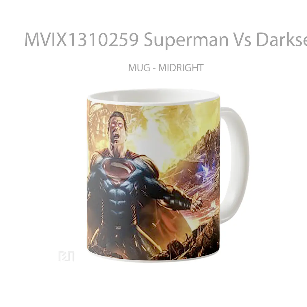 Mug Superman Vs Darkseid Snyder S Justice League Gelas Superhero - All-side / Desain