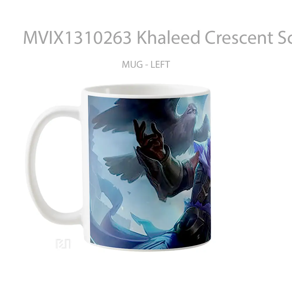 Mug Khaleed Crescent Scimitar Mobile Legends Skin Gelas Keramik Unik - All-side / Desain