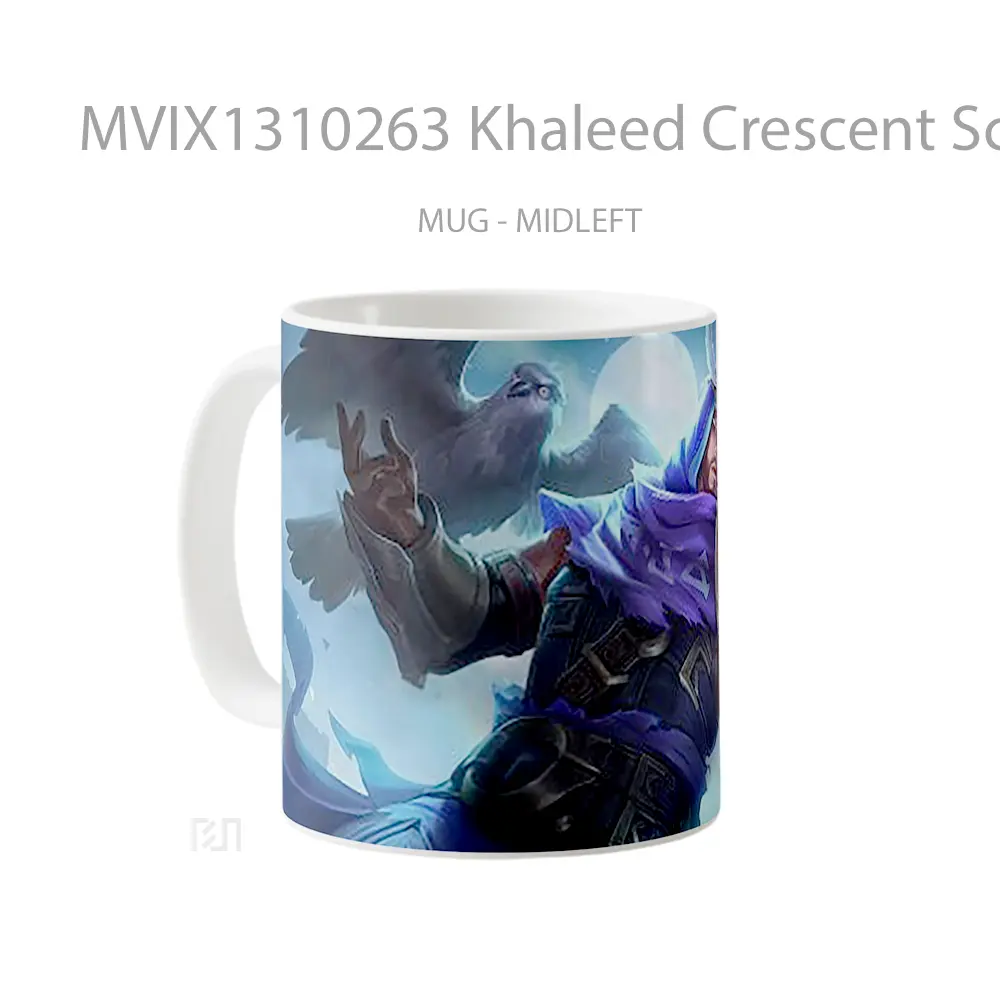 Mug Khaleed Crescent Scimitar Mobile Legends Skin Gelas Keramik Unik - All-side / Desain