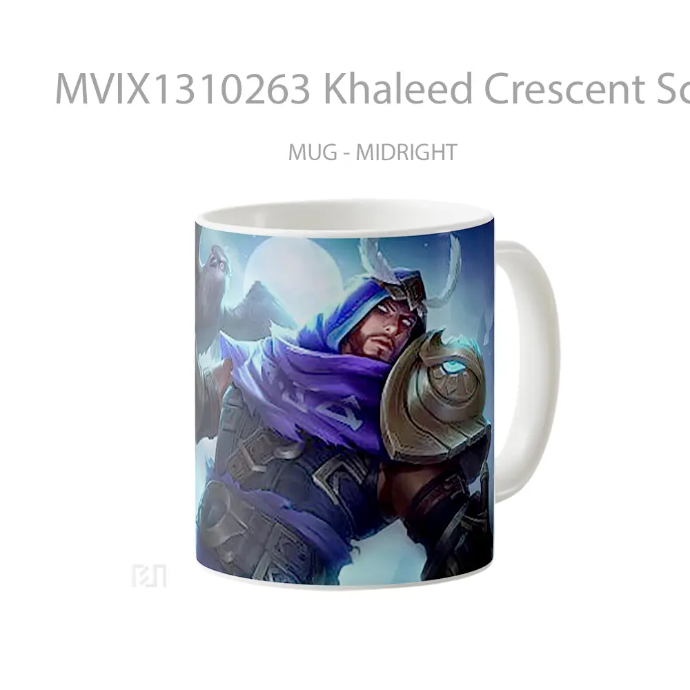 Mug Khaleed Crescent Scimitar Mobile Legends Skin Gelas Keramik Unik - All-side / Desain