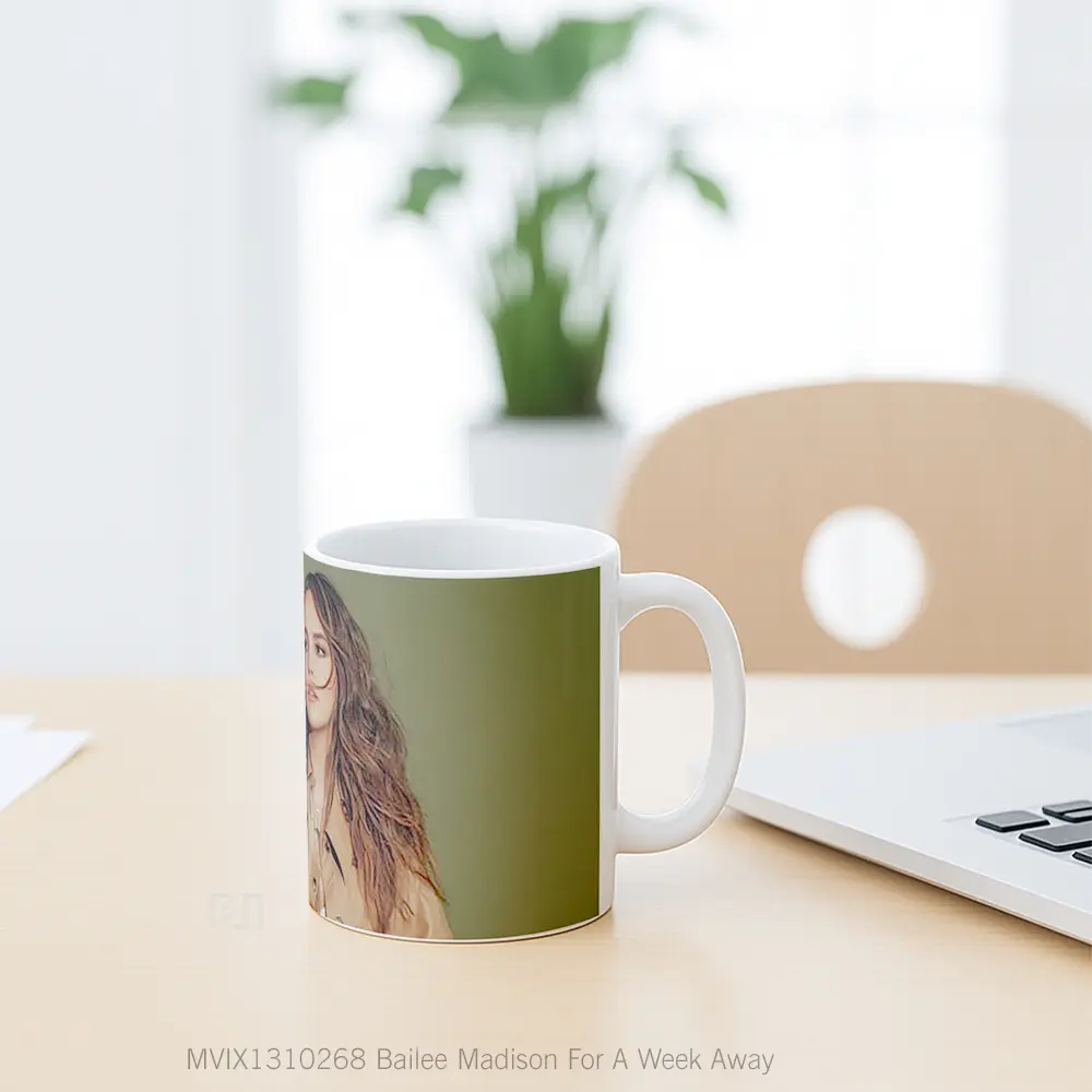 Mug Bailee Madison For A Week Away Gelas Keramik Unik - All-side / Desain