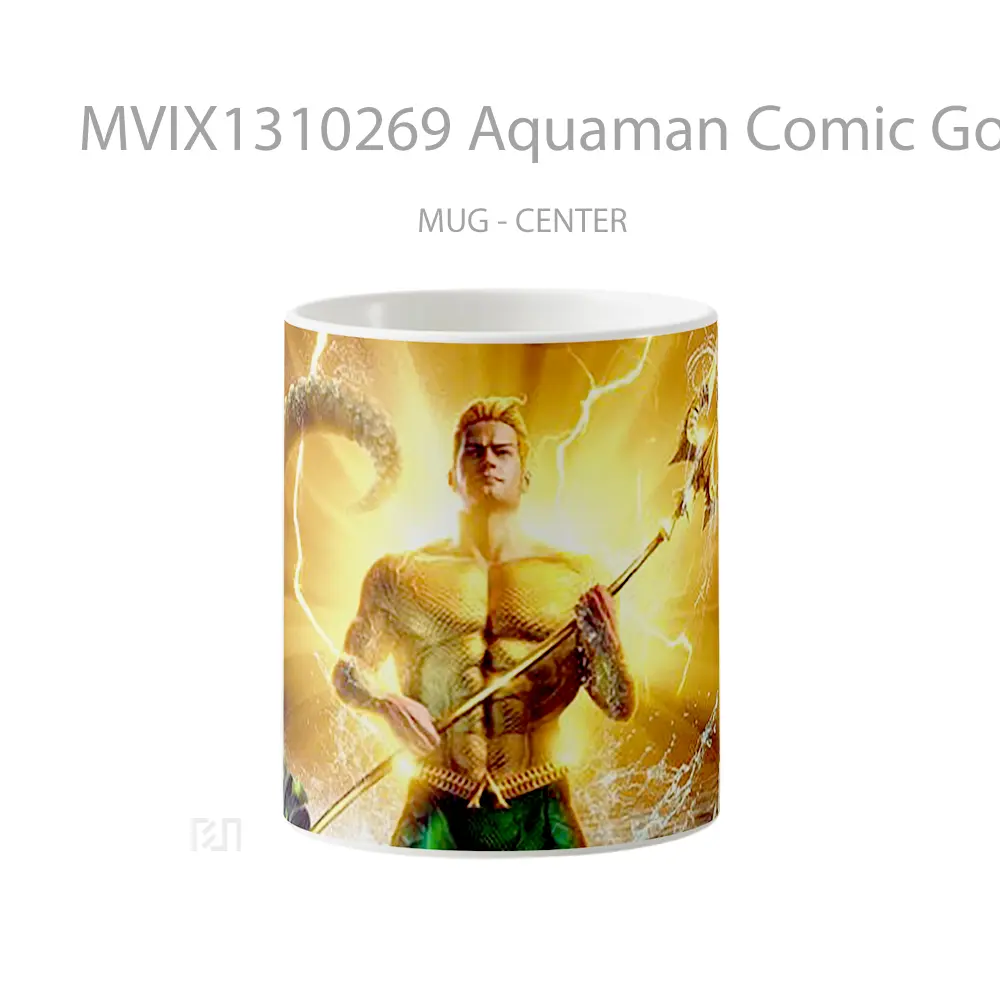 Mug Aquaman Comic Golden Gelas Superhero