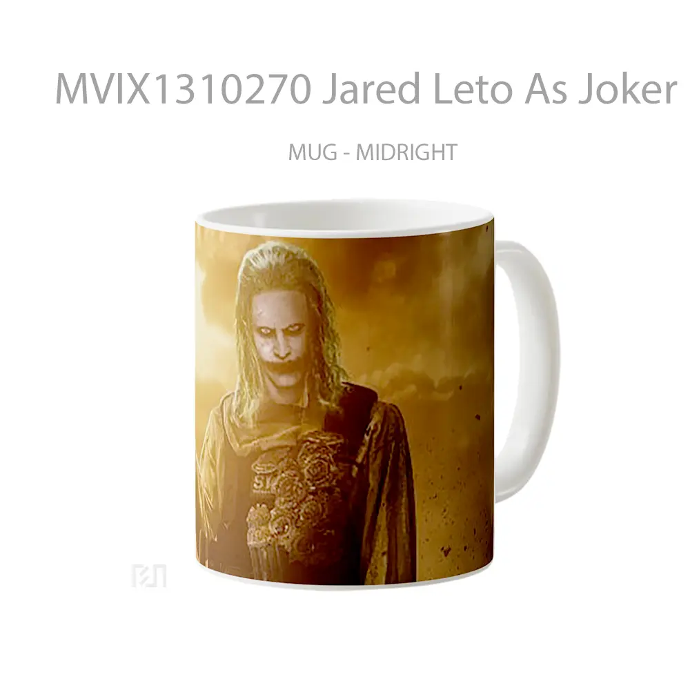 Mug Jared Leto As Joker In Justice League 2021 Gelas Superhero - All-side / Desain