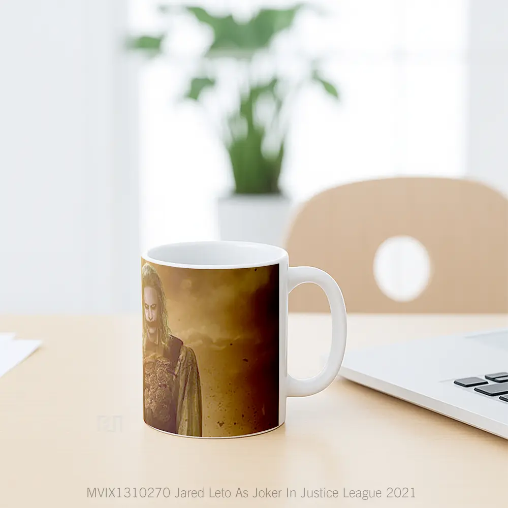 Mug Jared Leto As Joker In Justice League 2021 Gelas Superhero - All-side / Desain