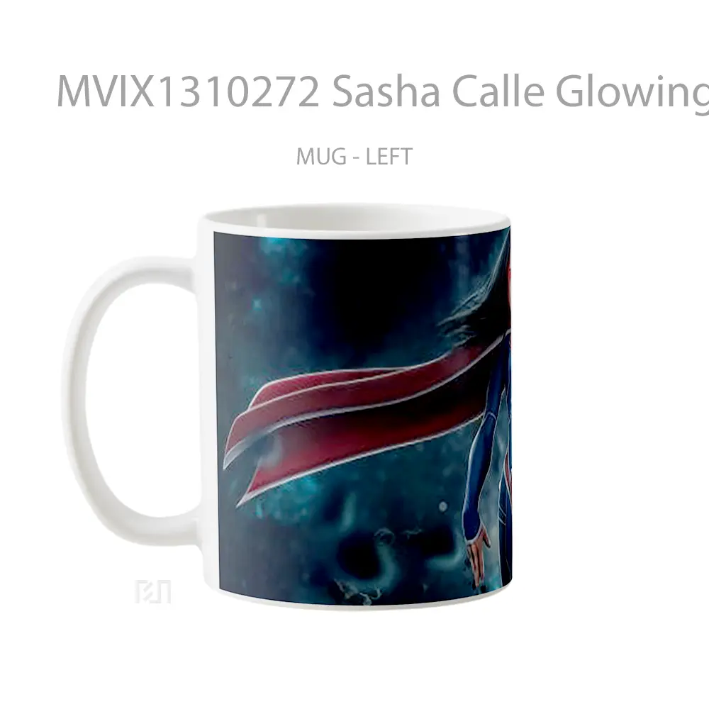 Mug Sasha Calle Glowing Eyes As Supergirl Gelas Keramik Unik - All-side / Desain
