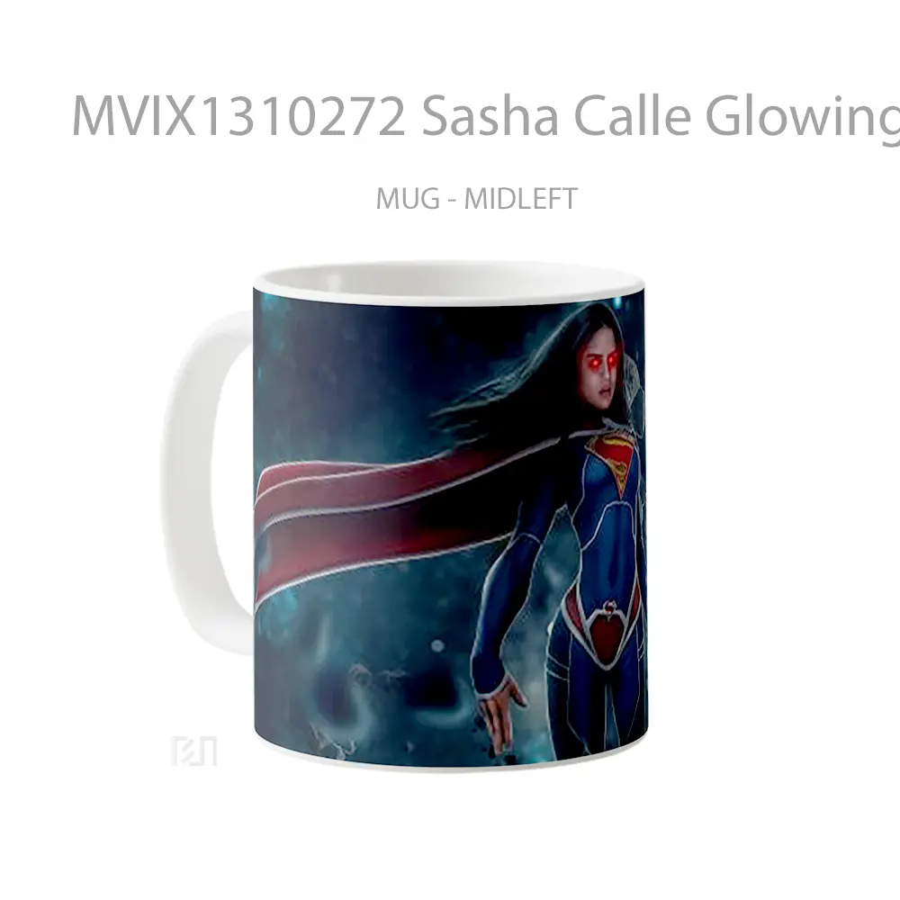 Mug Sasha Calle Glowing Eyes As Supergirl Gelas Keramik Unik - All-side / Desain
