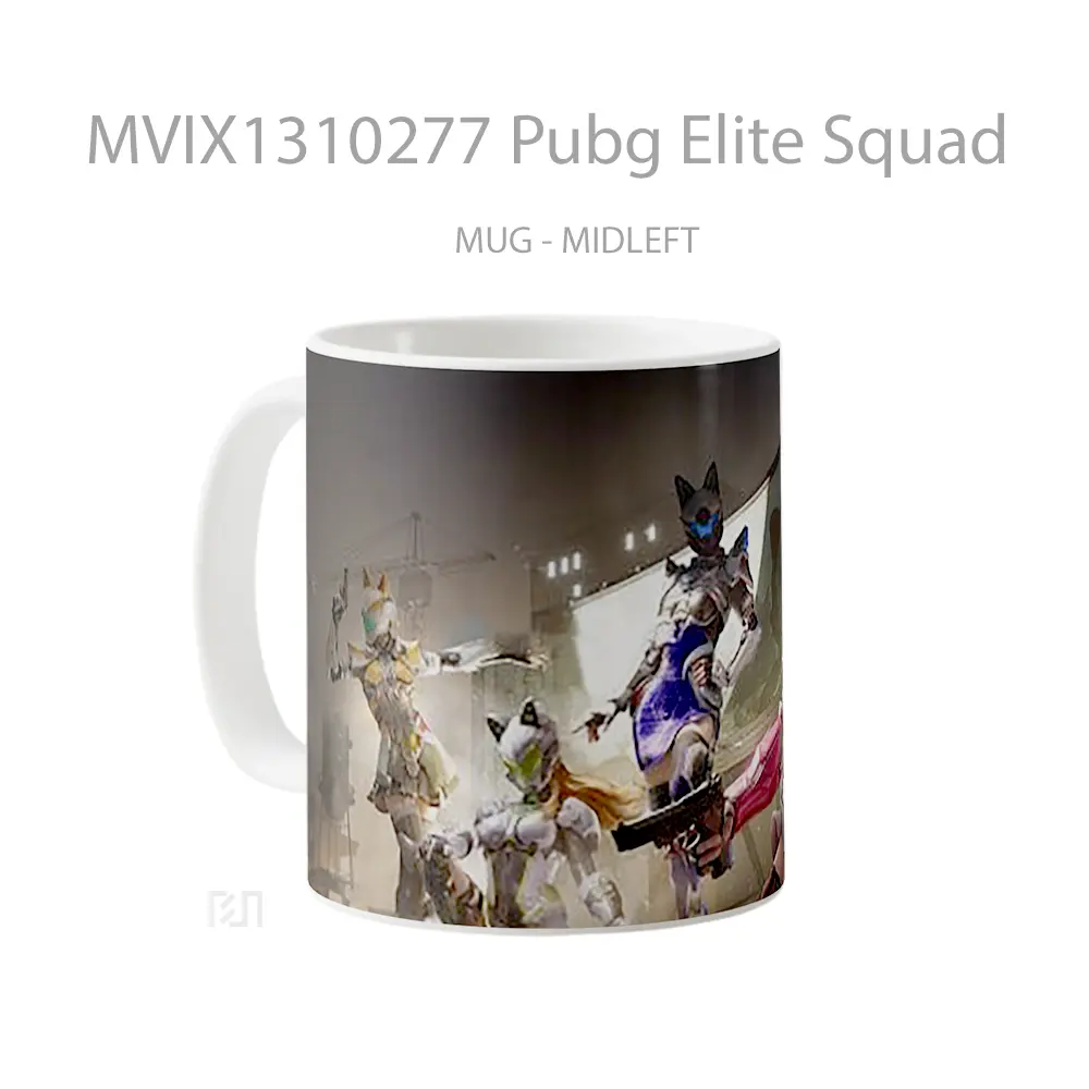 Mug Pubg Elite Squad Cangkir Gamer - All-side / Desain