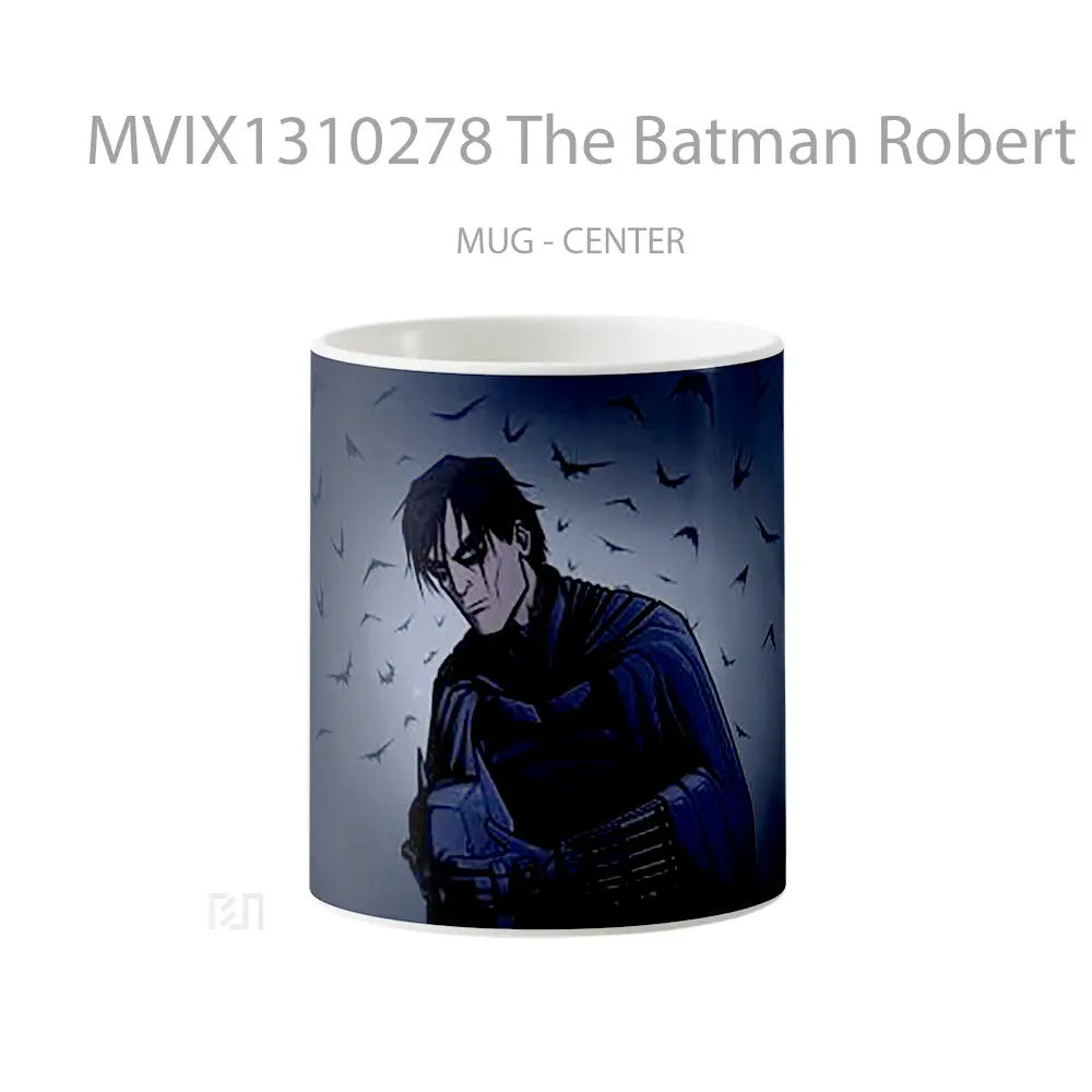 Mug The Batman Robert Pattinson Minimalist Gelas Superhero
