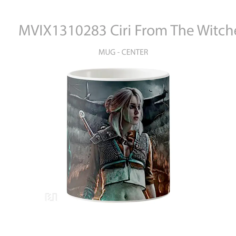 Mug Ciri From The Witcher 3 Cyberpunk Style Cangkir Gamer