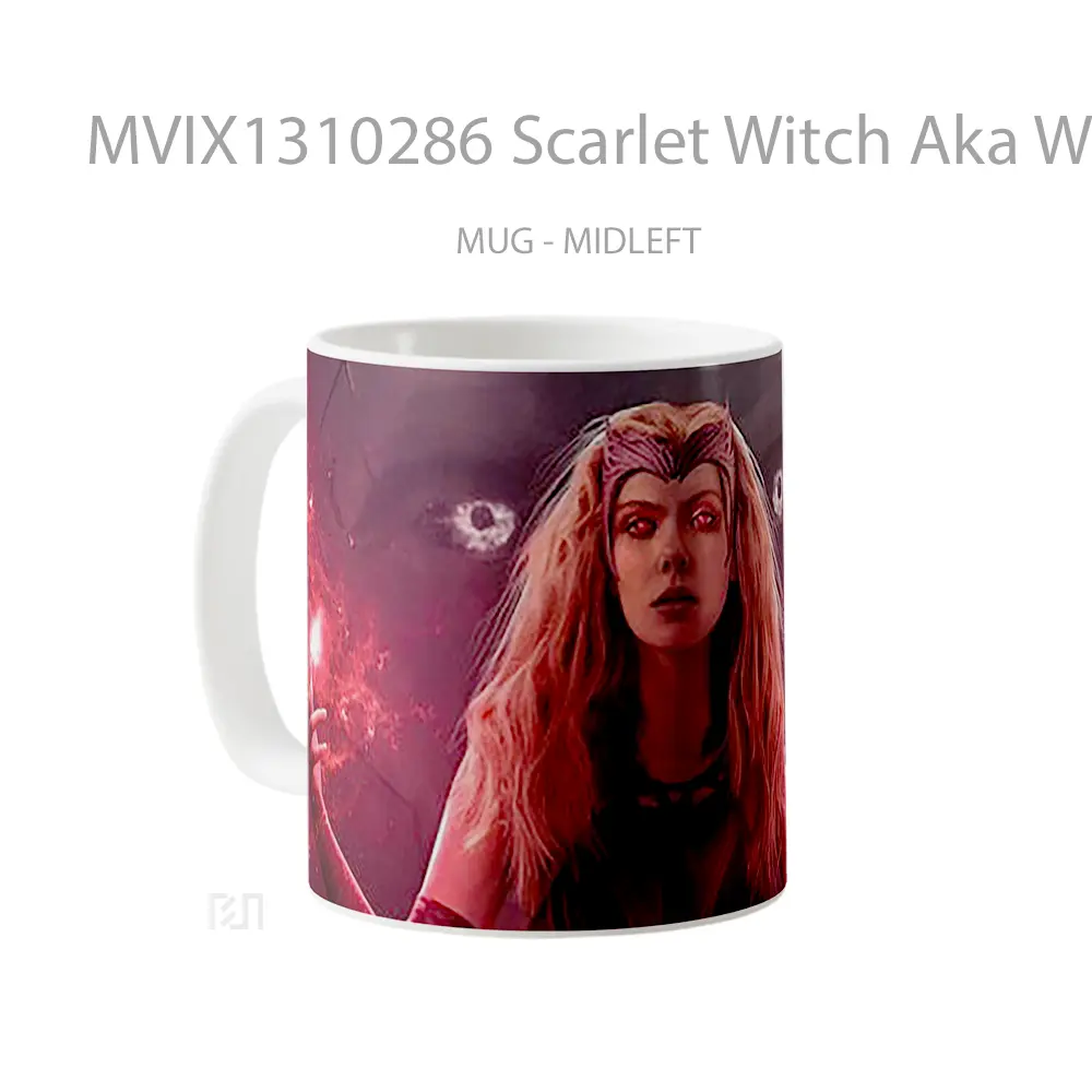 Mug Scarlet Witch Aka Wanda Gelas Superhero - All-side / Desain