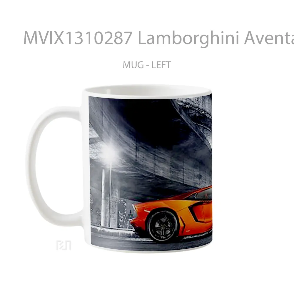 Mug Lamborghini Aventador Sports Cangkir Mobil - All-side / Desain