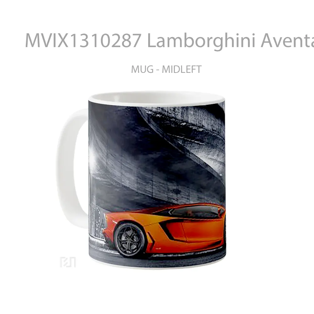 Mug Lamborghini Aventador Sports Cangkir Mobil - All-side / Desain