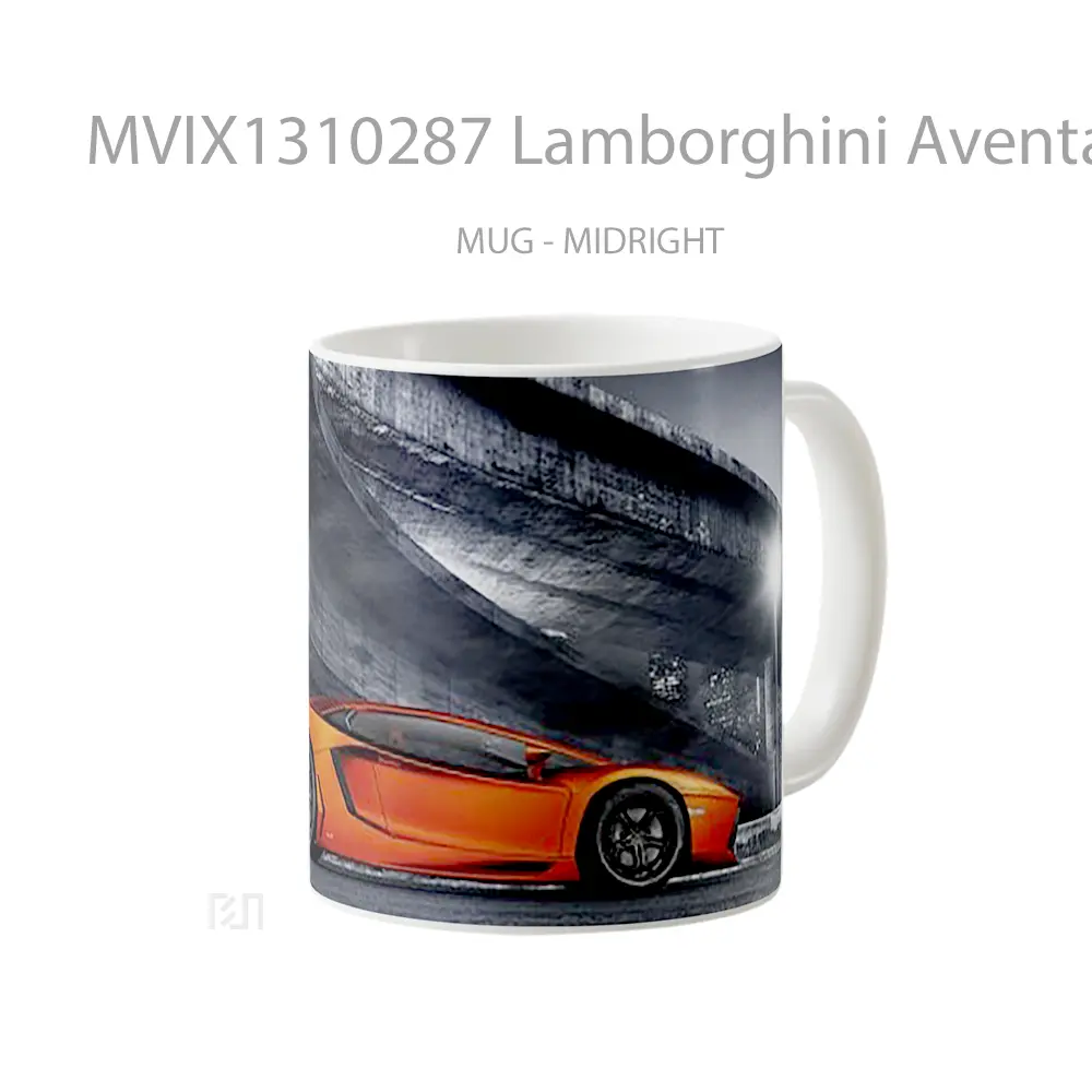 Mug Lamborghini Aventador Sports Cangkir Mobil - All-side / Desain