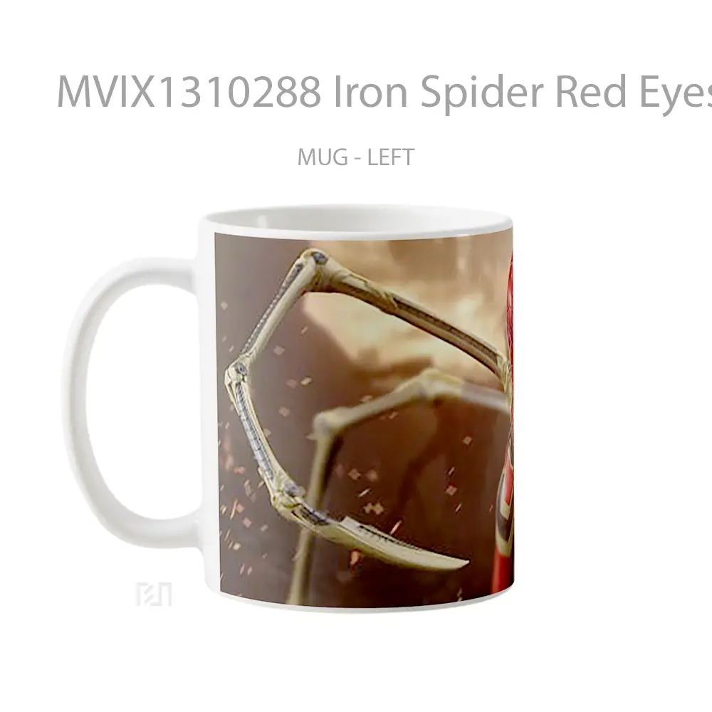 Mug Iron Spider Red Eyes Gelas Keramik Unik - All-side / Desain