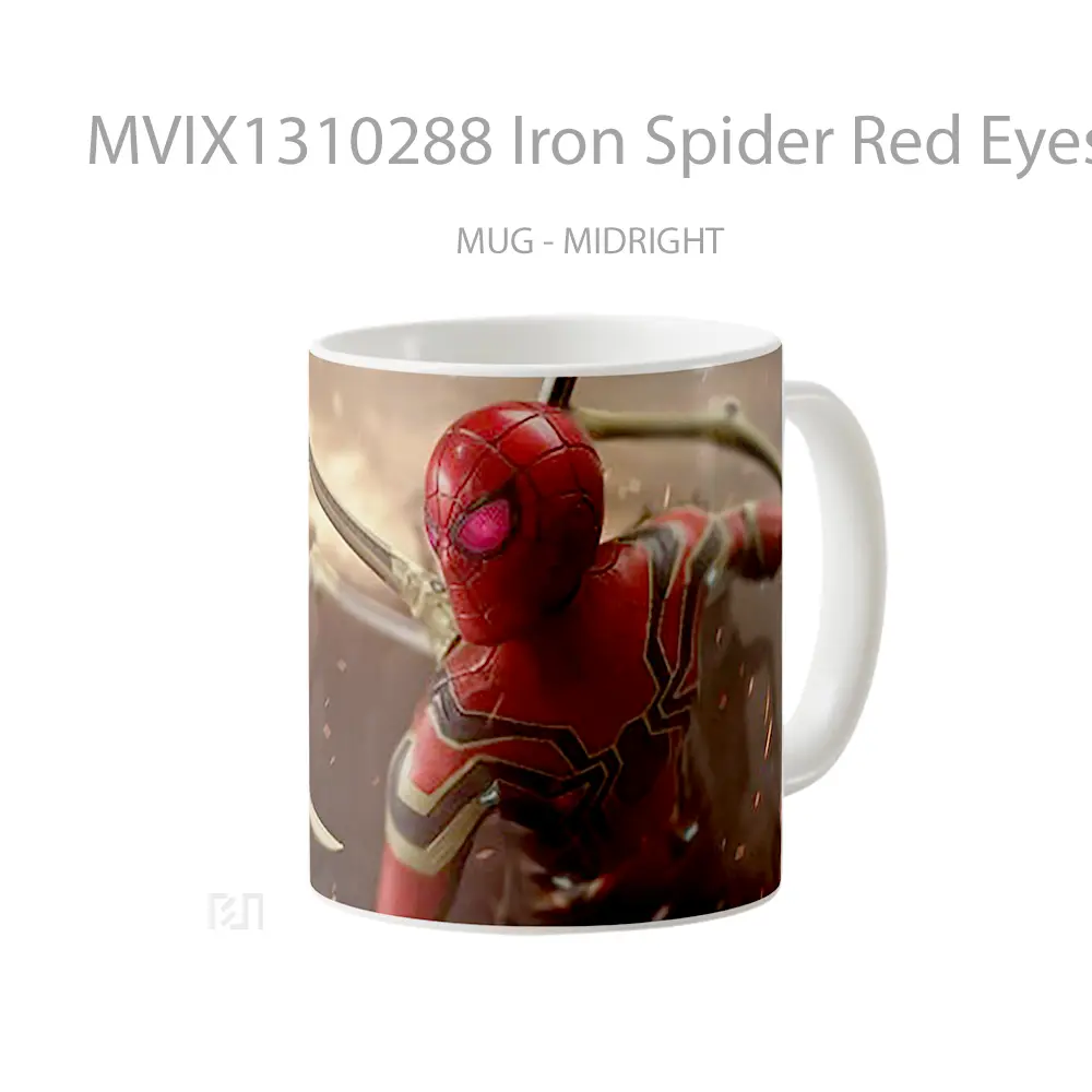 Mug Iron Spider Red Eyes Gelas Keramik Unik - All-side / Desain