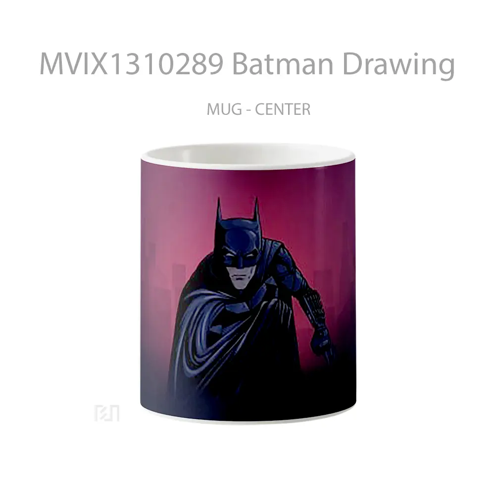 Mug Batman Drawing Gelas Superhero