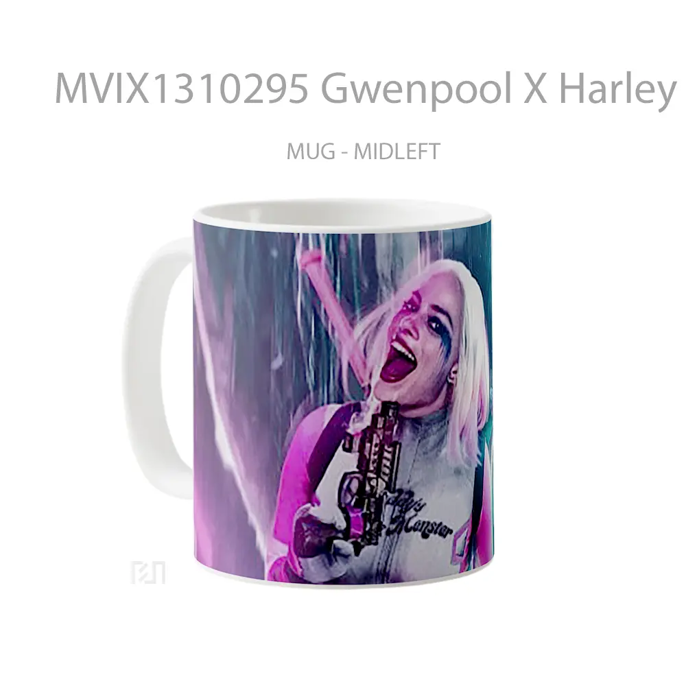 Mug Gwenpool X Harley Quinn Gelas Keramik Unik - All-side / Desain