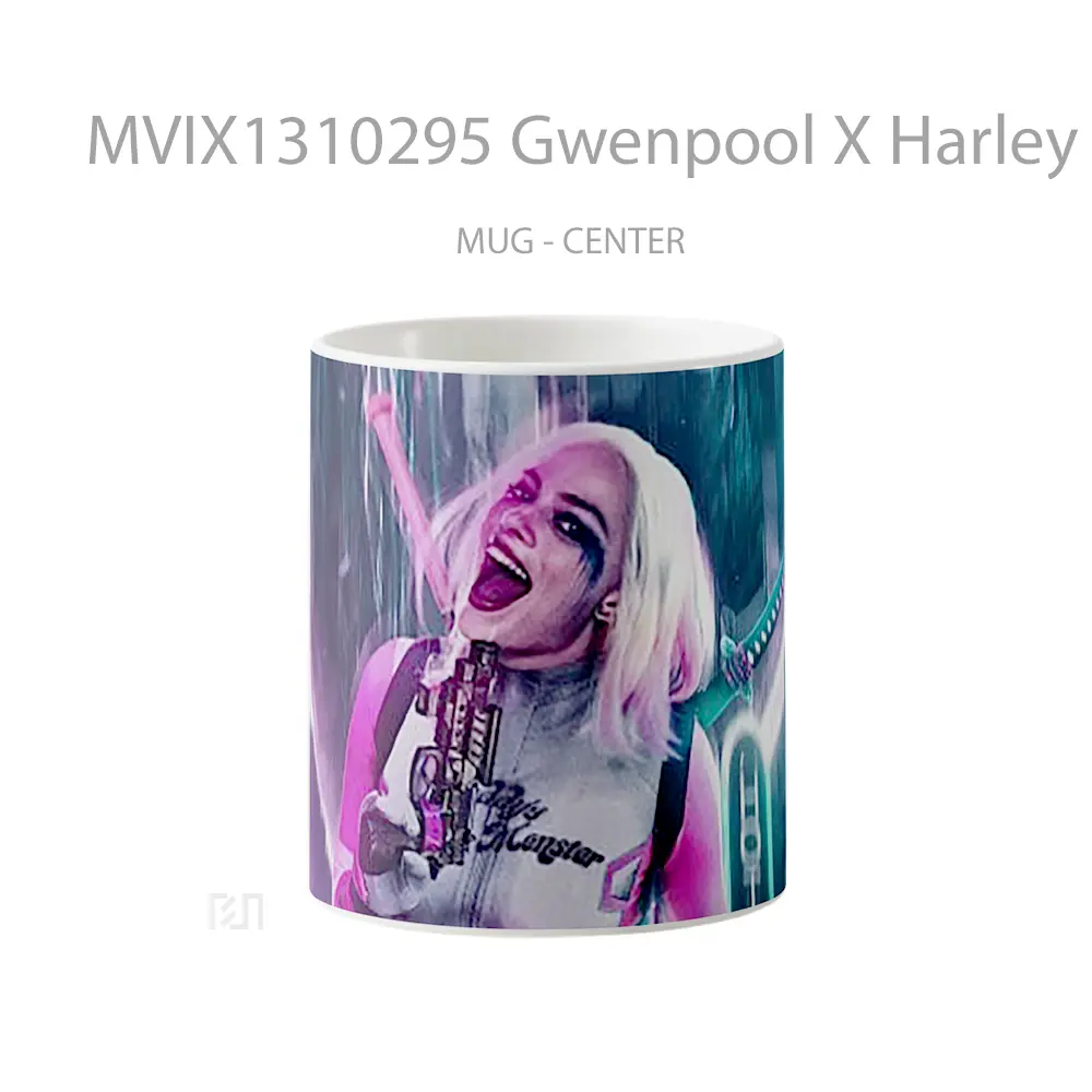 Mug Gwenpool X Harley Quinn Gelas Keramik Unik