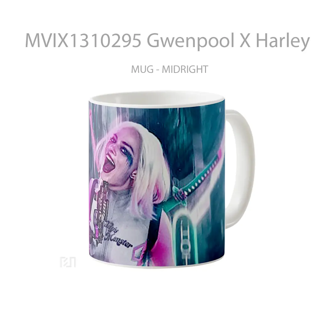 Mug Gwenpool X Harley Quinn Gelas Keramik Unik - All-side / Desain