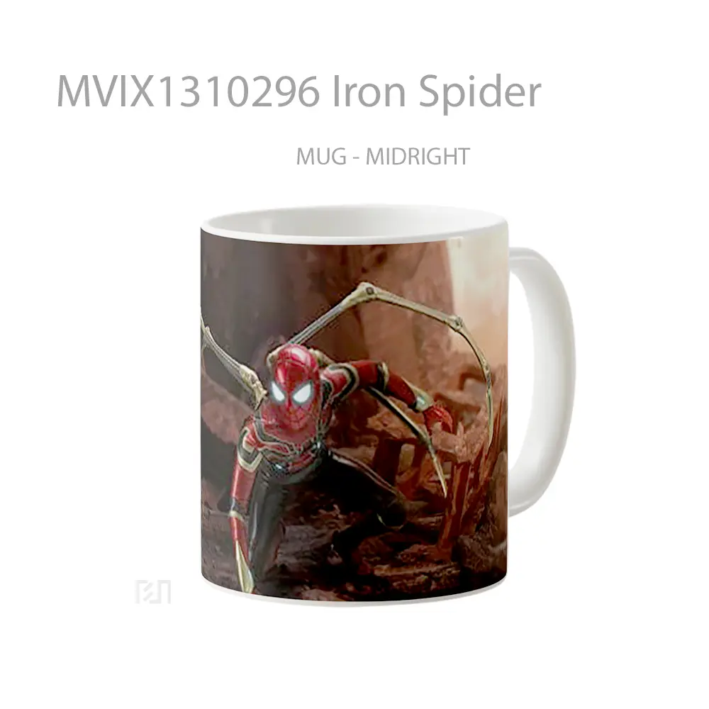 Mug Iron Spider Gelas Keramik Unik - All-side / Desain