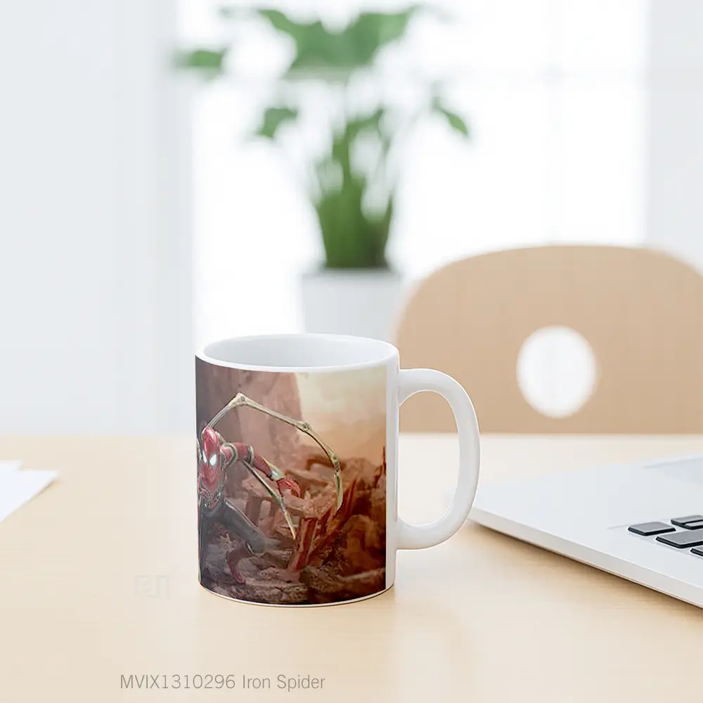 Mug Iron Spider Gelas Keramik Unik - All-side / Desain