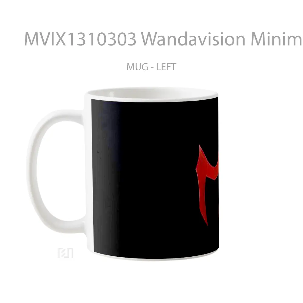 Mug Wandavision Minimalist Logo Gelas Seni Modern - All-side / Desain