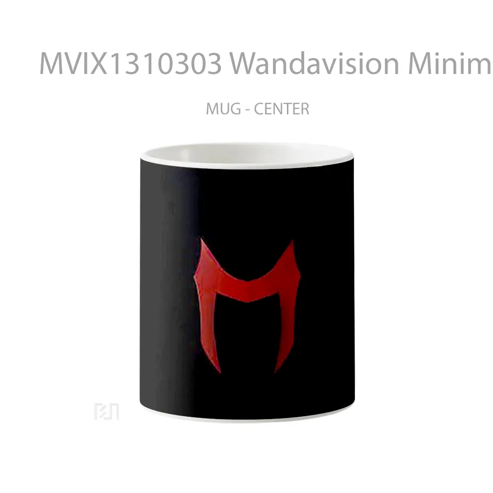 Mug Wandavision Minimalist Logo Gelas Seni Modern
