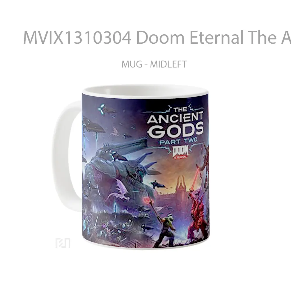 Mug Doom Eternal The Ancient Gods Part Two Gelas Keramik Unik - All-side / Desain