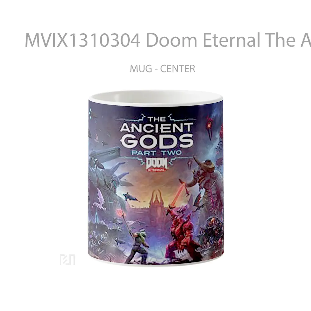Mug Doom Eternal The Ancient Gods Part Two Gelas Keramik Unik