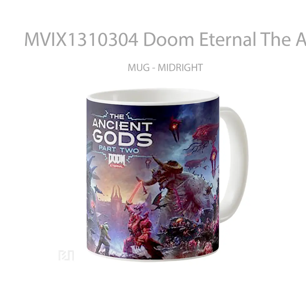 Mug Doom Eternal The Ancient Gods Part Two Gelas Keramik Unik - All-side / Desain
