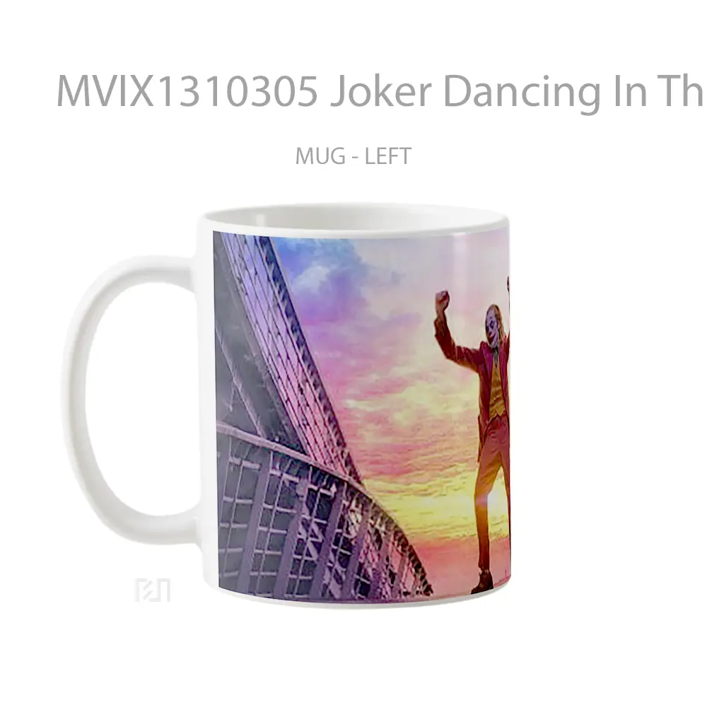 Mug Joker Dancing In The Stairs Gelas Superhero - All-side / Desain