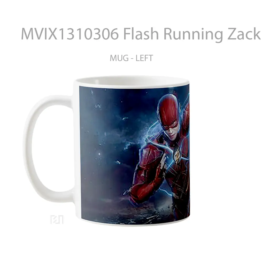 Mug Flash Running Zack Snyder Cut Gelas Superhero - All-side / Desain