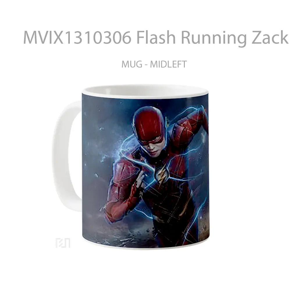 Mug Flash Running Zack Snyder Cut Gelas Superhero - All-side / Desain