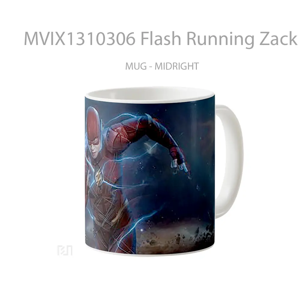 Mug Flash Running Zack Snyder Cut Gelas Superhero - All-side / Desain