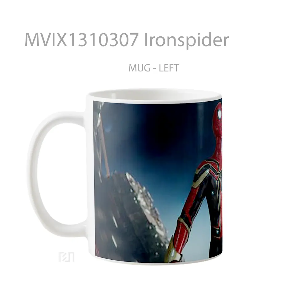 Mug Ironspider Gelas Keramik Unik - All-side / Desain