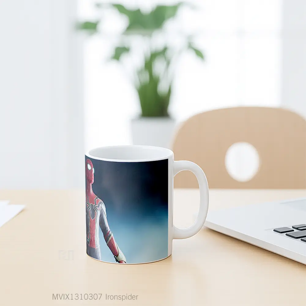 Mug Ironspider Gelas Keramik Unik - All-side / Desain