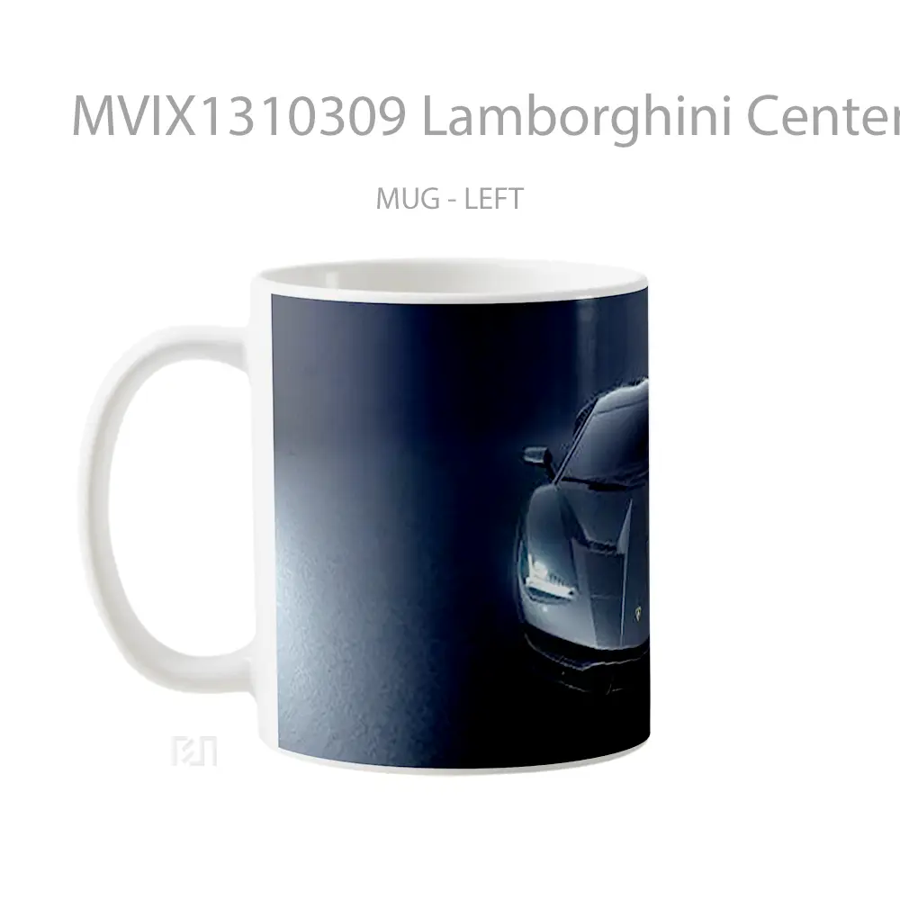 Mug Lamborghini Centenario Grey Cangkir Mobil - All-side / Desain