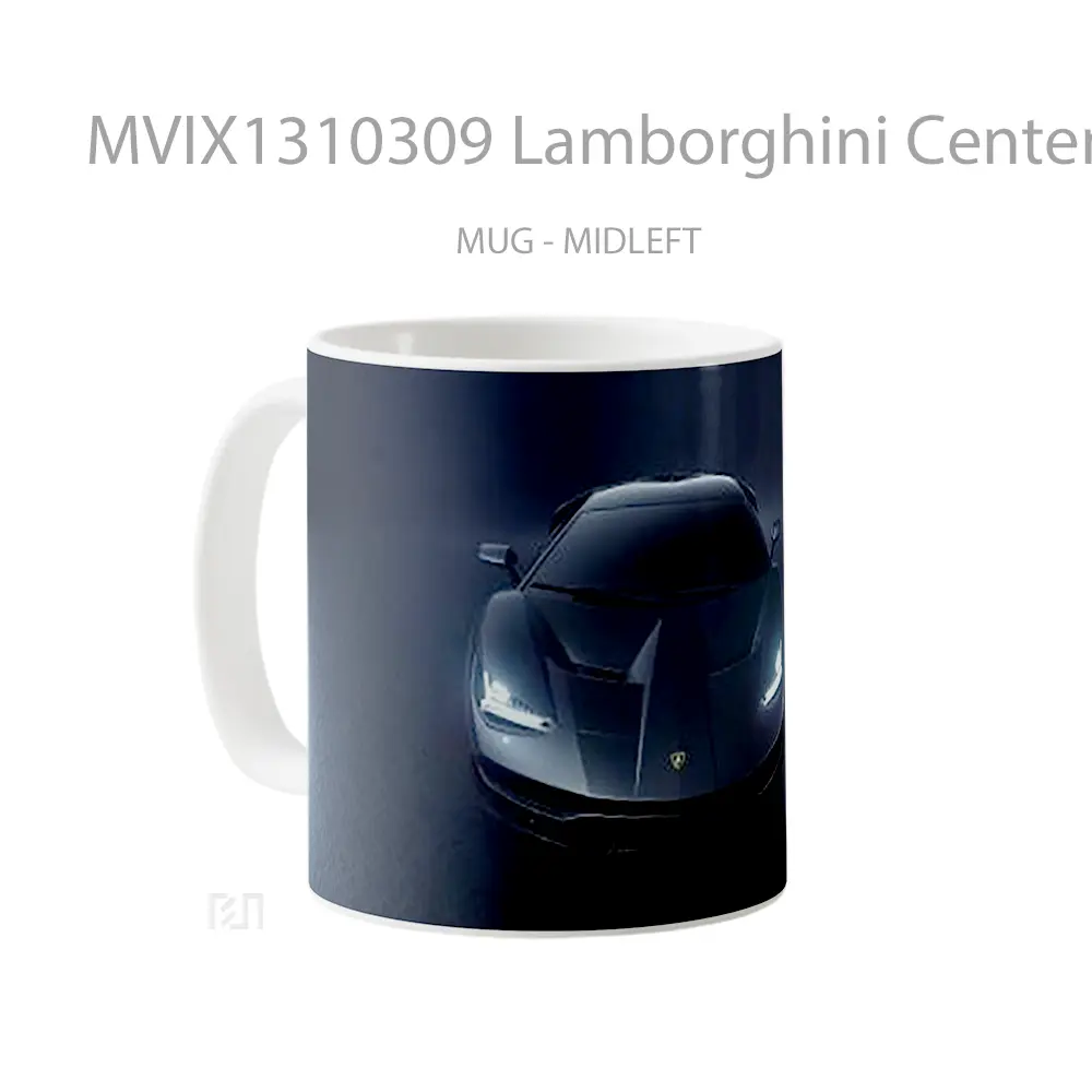 Mug Lamborghini Centenario Grey Cangkir Mobil - All-side / Desain
