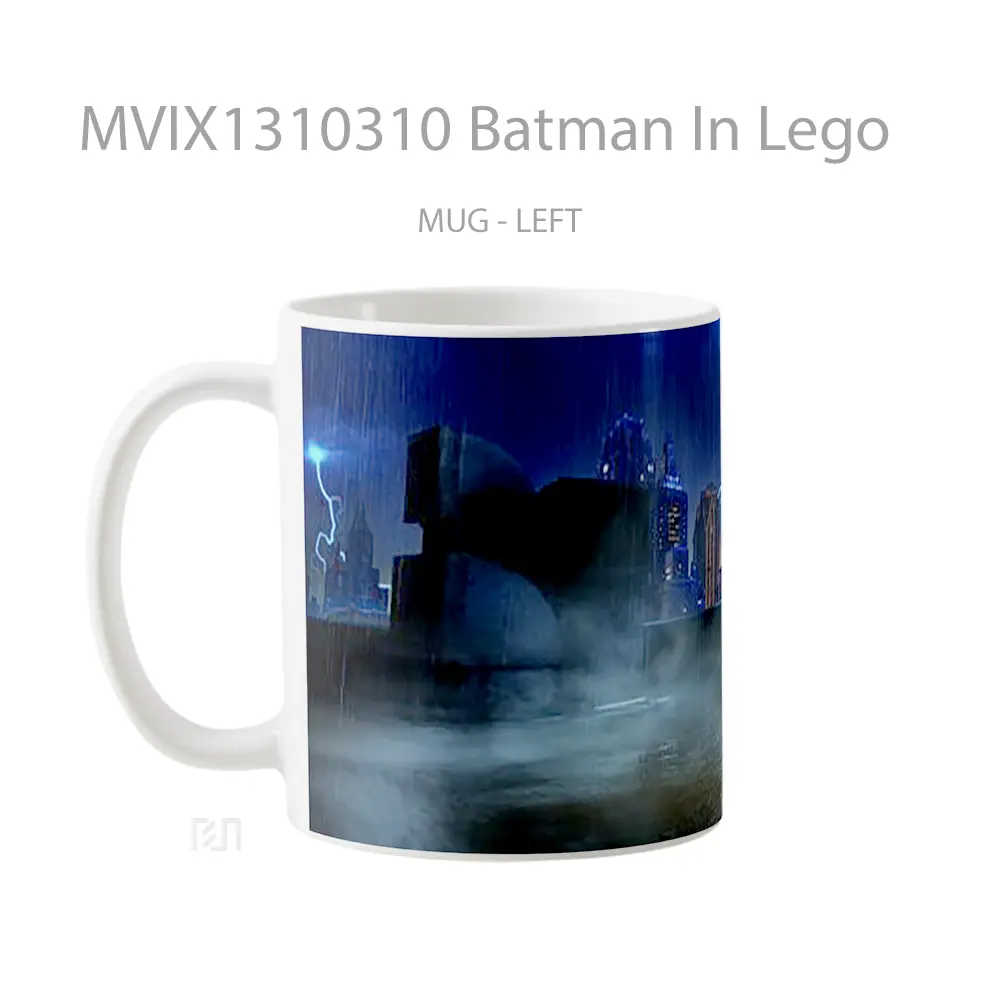 Mug Batman In Lego Gelas Superhero - All-side / Desain