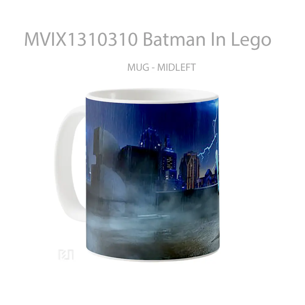 Mug Batman In Lego Gelas Superhero - All-side / Desain