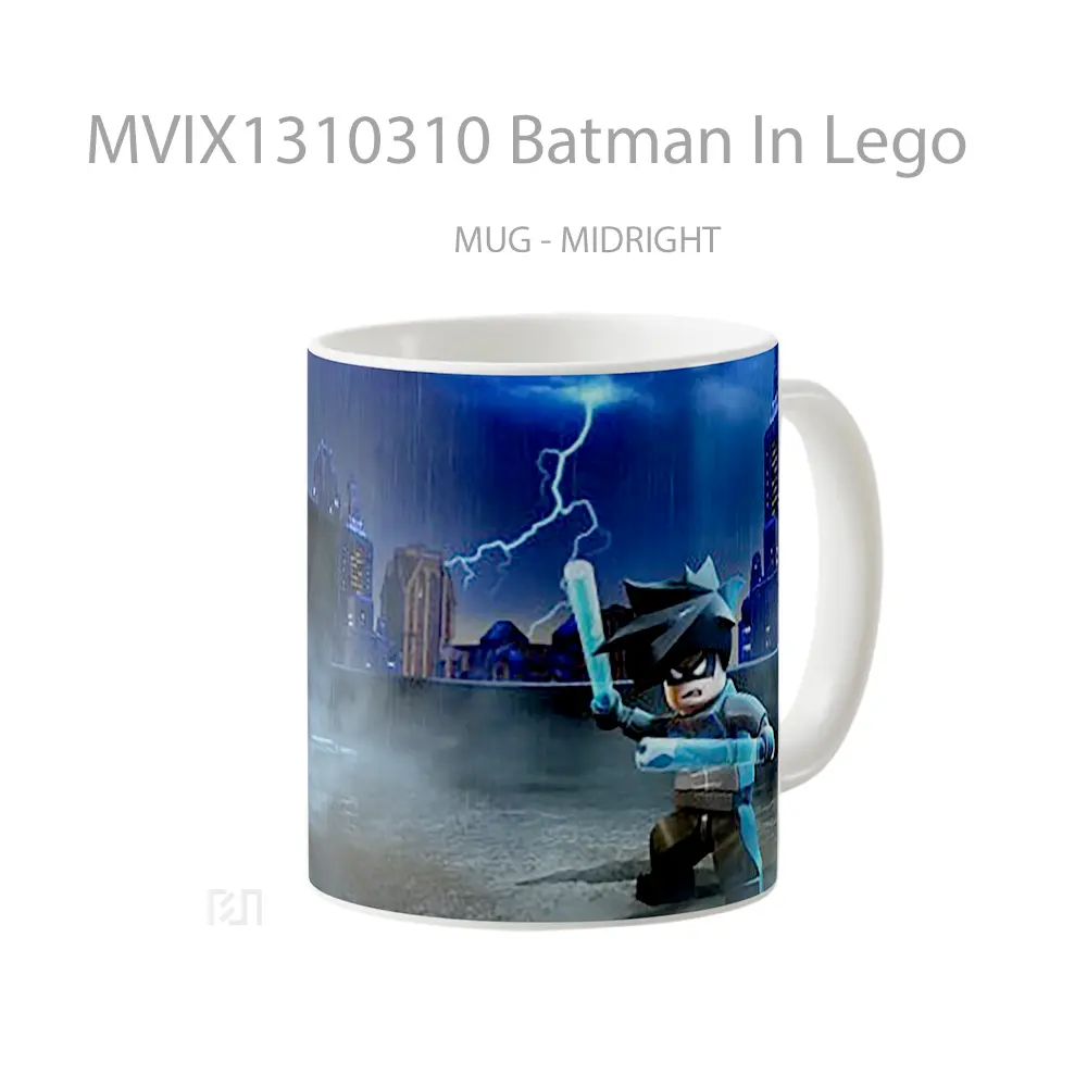 Mug Batman In Lego Gelas Superhero - All-side / Desain