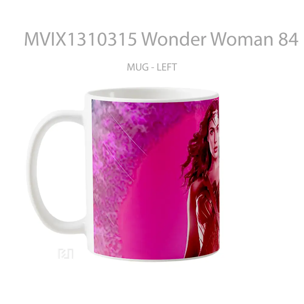 Mug Wonder Woman 84 Retro Gelas Superhero - All-side / Desain