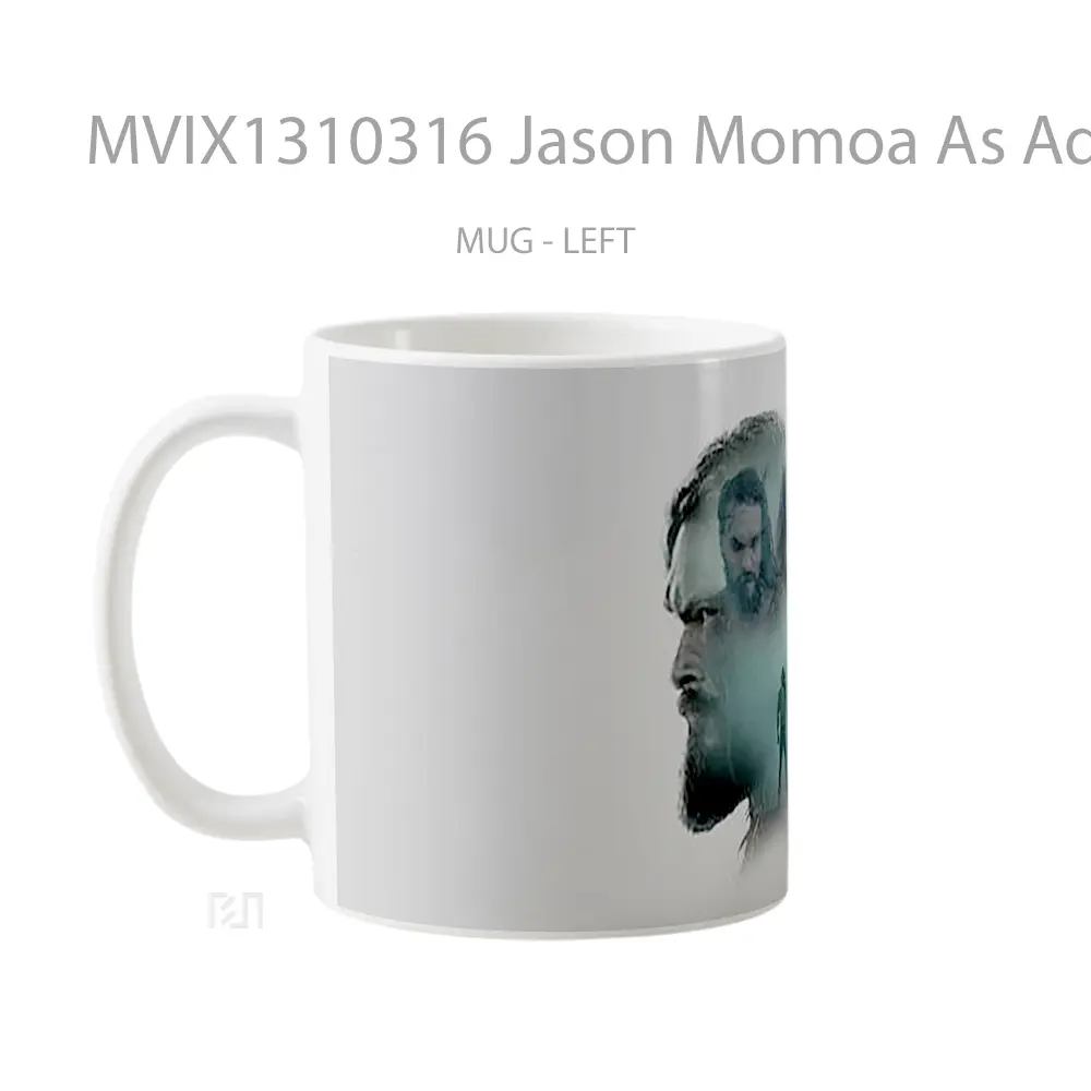 Mug Jason Momoa As Aquaman Zack Snyders Justice League Gelas Superhero - All-side / Desain