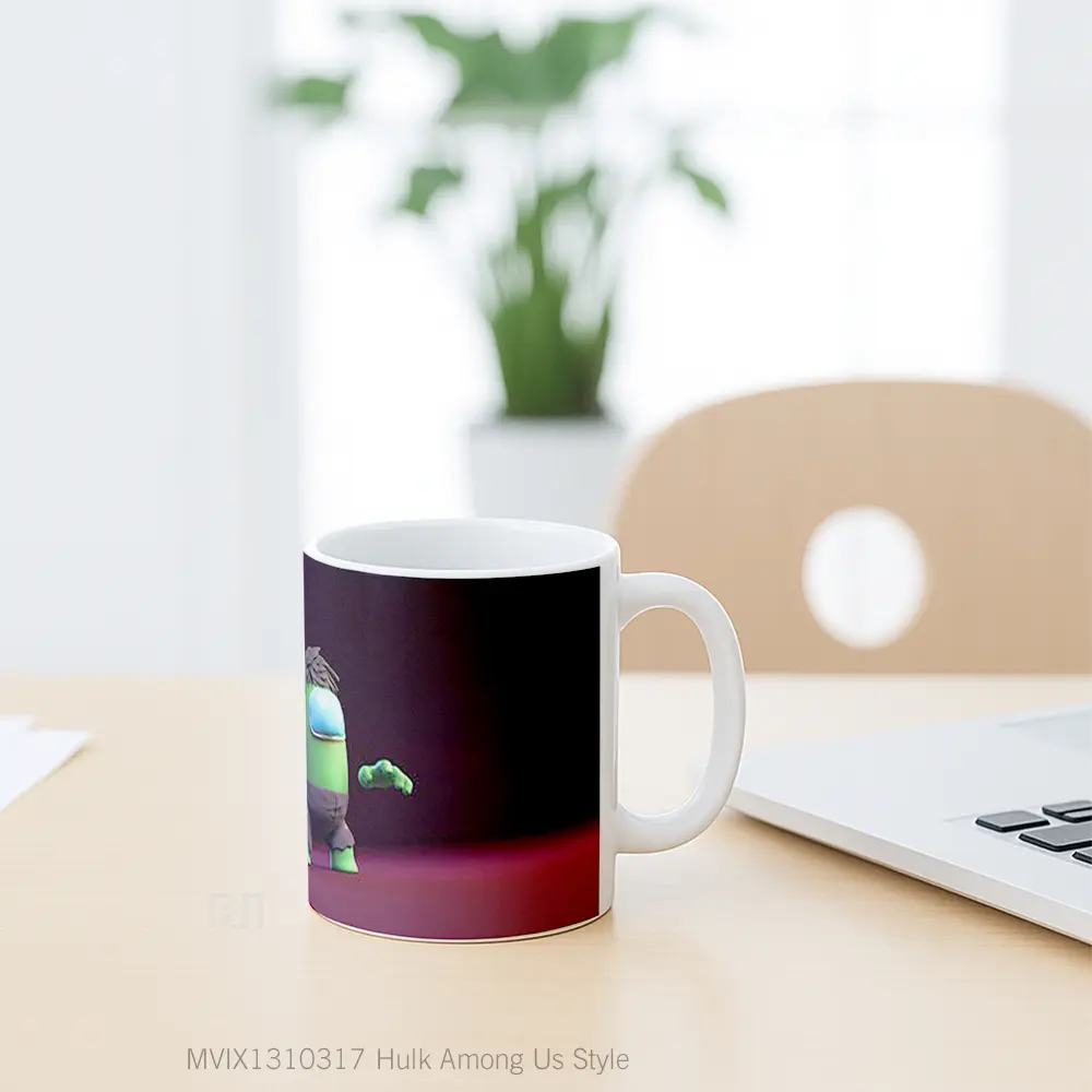 Mug Hulk Among Us Style Gelas Superhero - All-side / Desain