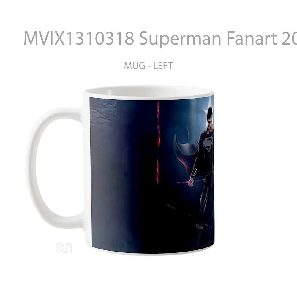 Mug Superman Fanart 2021 Gelas Superhero - All-side / Desain