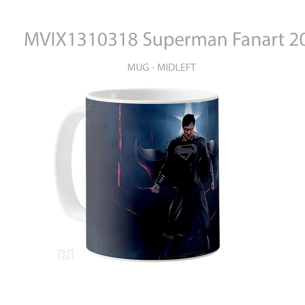 Mug Superman Fanart 2021 Gelas Superhero - All-side / Desain