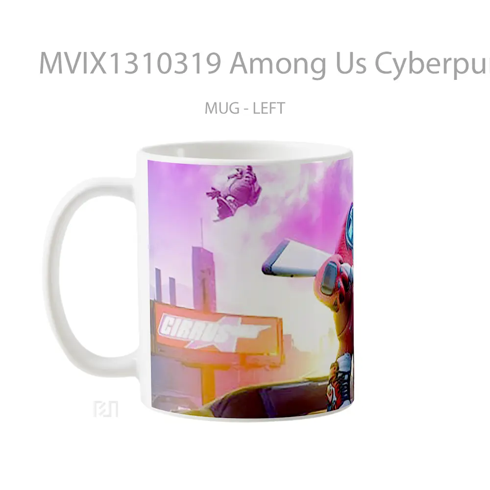 Mug Among Us Cyberpunk Style Cangkir Gamer - All-side / Desain