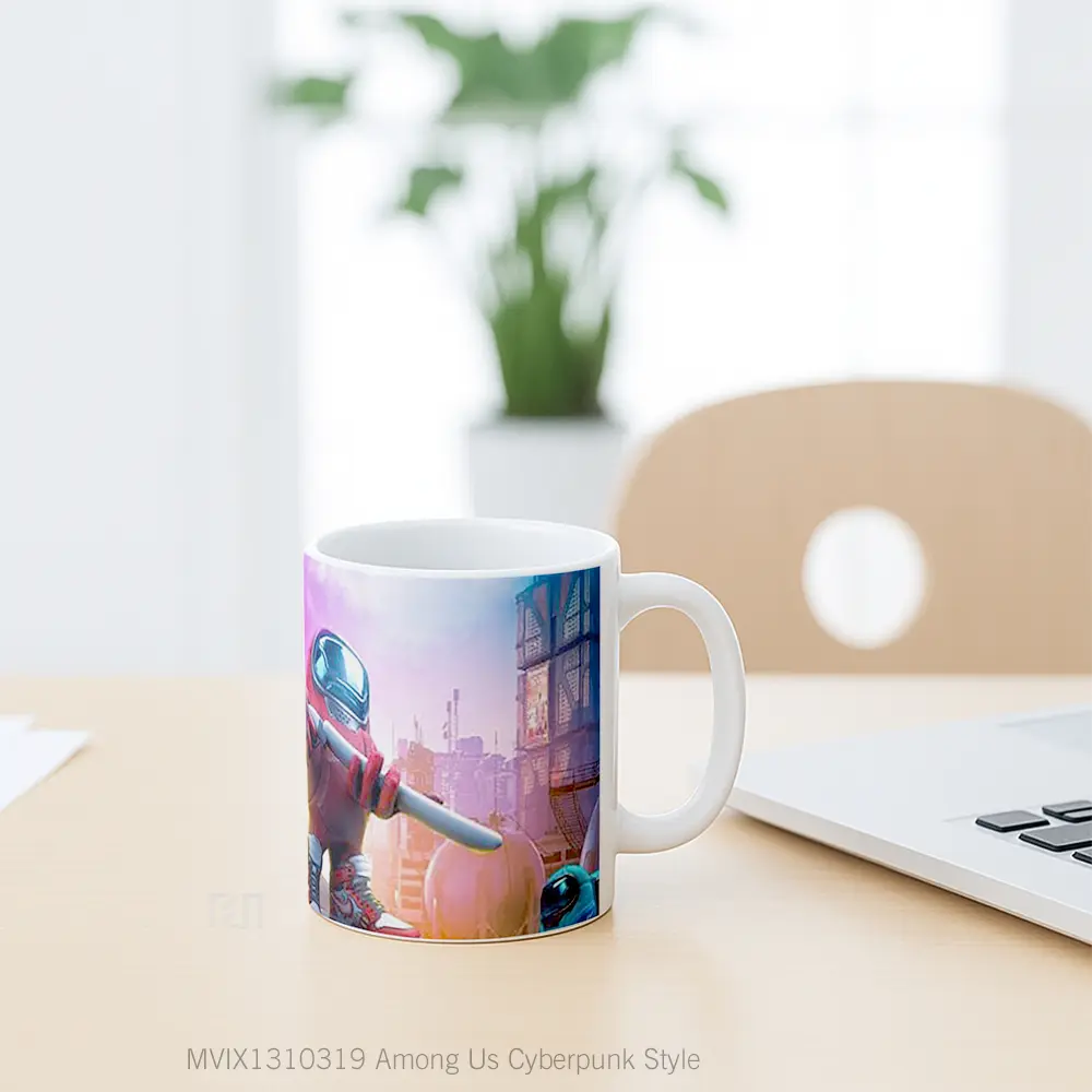 Mug Among Us Cyberpunk Style Cangkir Gamer - All-side / Desain
