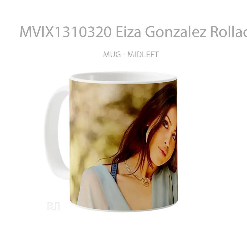 Mug Eiza Gonzalez Rollacoaster Photoshoot Gelas Selebriti - All-side / Desain